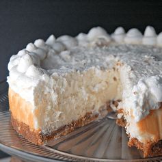 Vanilla Bean Cheesecake with White Chocolate Mousse