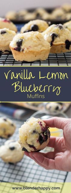 Vanilla Lemon Blueberry Muffins