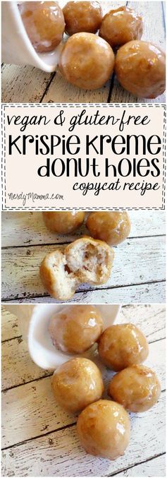 Vegan & Gluten-Free Krispie Kreme Donut Holes Copycat