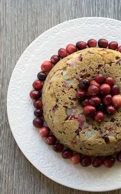 Vegan Pear and Cranberry Instant Pot Cake
