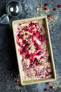 Vegan Spiced Cranberry Swirl Nice Cream