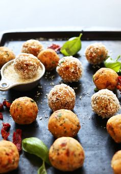 Vegan Sun-dried Tomato & Basil Meatballs