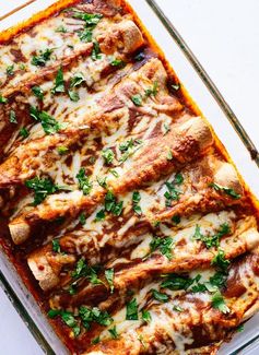 Veggie Black Bean Enchiladas