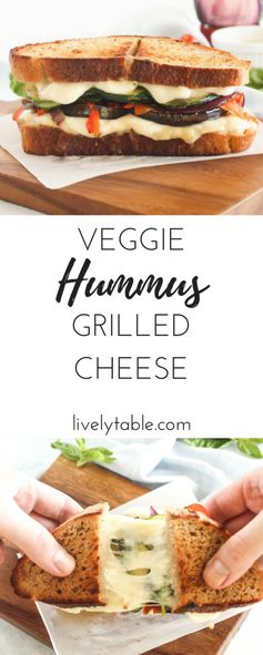 Veggie Hummus Grilled Cheese