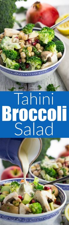 Veggie Salad with Broccoli and Mushrooms