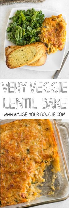 Very veggie lentil bake