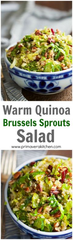 Warm Brussels Sprouts Quinoa Salad