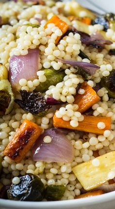 Warm Israeli Couscous and Roasted Vegetable Salad