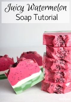 Watermelon Cold Process Soap Tutorial