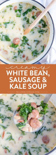White Bean, Kale & Sausage Soup