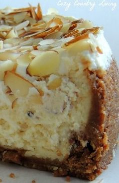 White Chocolate & Almond Amaretto Cheesecake