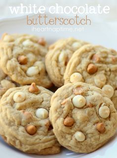 White Chocolate Butterscotch Cookies