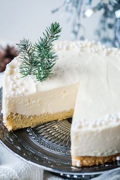 White Christmas Truffle Cake