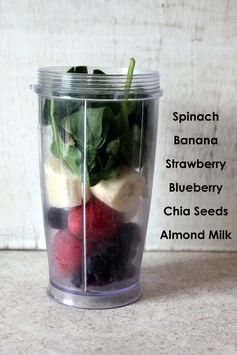 Wild Blueberry Banana Spinach Power Smoothie