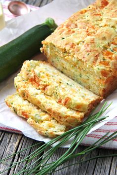 Zucchini, Cheddar Cheese & Chive Buttermilk Quick Bread