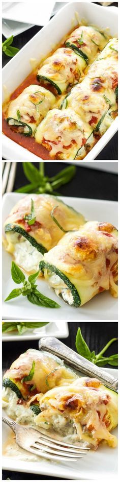 Zucchini Lasagna Rolls