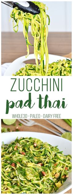 Zucchini Pad Thai (Whole30