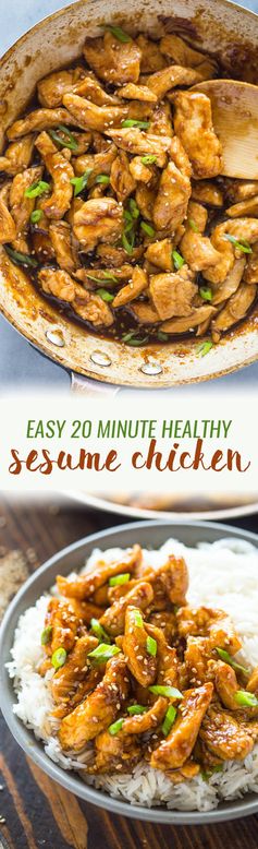 20 Minute Healthy Sesame Chicken