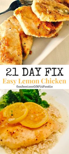 21 Day Fix Easy Lemon Chicken