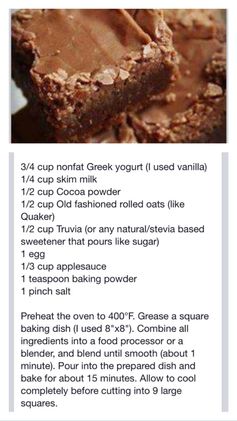 37 calorie brownies... and no, I'm not kidding