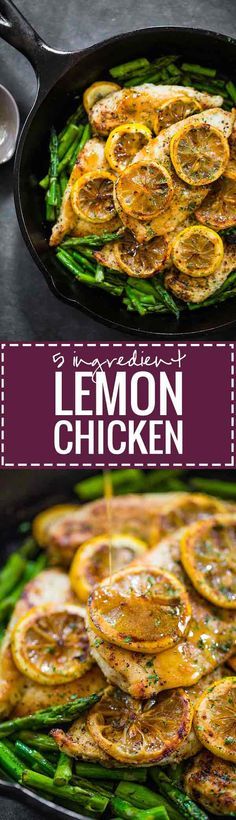 5 Ingredient Lemon Chicken with Asparagus