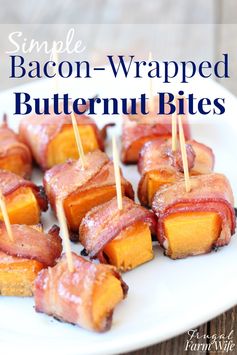 Bacon Wrapped Butternut Bites