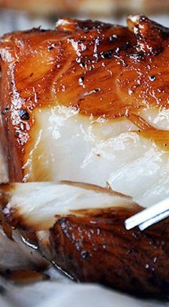 Baked Honey-Marinated Cod