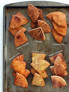 Baked Pita Chips (In 6 Awesome Healthy Flavors