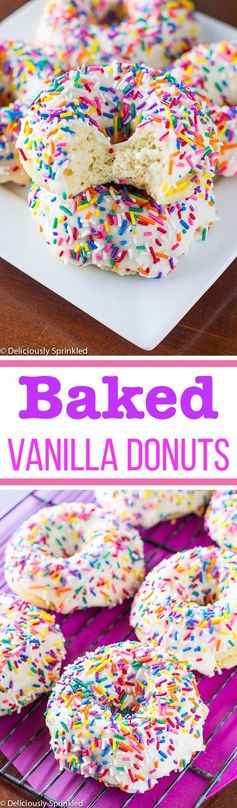 Baked Vanilla Donuts