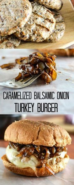 Balsamic Caramelized Onion Turkey Burger