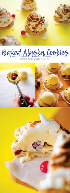 Berry Baked Alaska Cookies