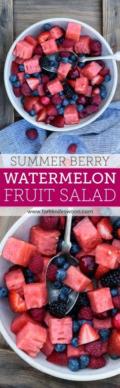 Berry Watermelon Fruit Salad