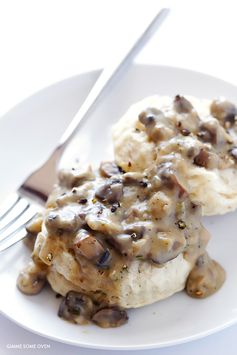 Biscuits and Mushroom Gravy (Vegan