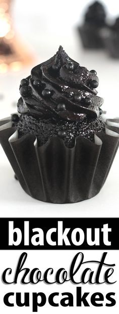 Blackout Chocolate Cupcakes