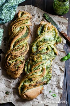 Braided Basil Pesto Bread