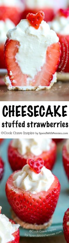 Cheesecake Stuffed Strawberries