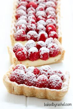 Cheesecake Tart with Fresh Raspberries