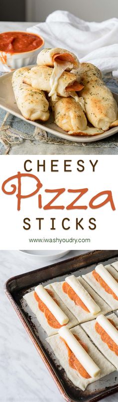 Cheesy Pepperoni Pizza Sticks
