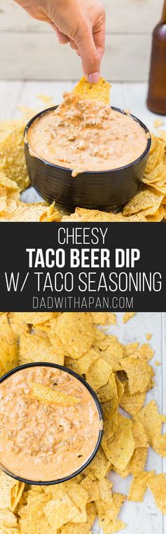 Cheesy Taco Beer Dip with Taco Seasoning From Scratch