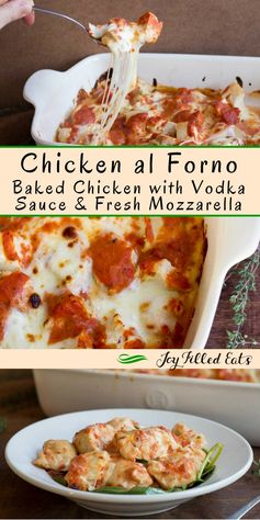 Chicken al Forno with Vodka Sauce & Two Cheeses