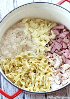 Chicken Cordon Bleu Noodle Bake