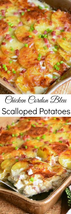 Chicken Cordon Bleu Scalloped Potatoes