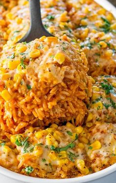 Chicken Enchilada Rice Casserole