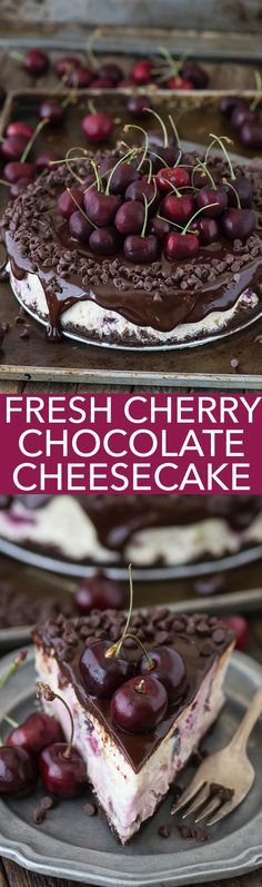 Chocolate Cherry Cheesecake