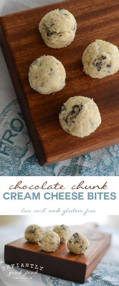 Chocolate Chunk Cream Cheese Bites | low carb | gluten free