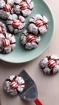 Chocolate Mint Crinkles