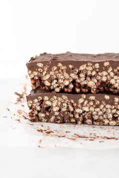 Chocolate Vegan Rice Crispy Crunch Bars