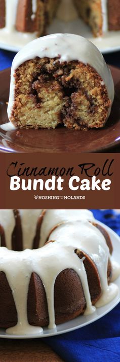 Cinnamon Roll Bundt Cake for #BundtBakers