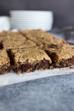 Coconut Flour Chocolate Chunk Blondies