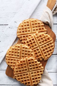 Coconut Yogurt Waffles (Vegan + GF